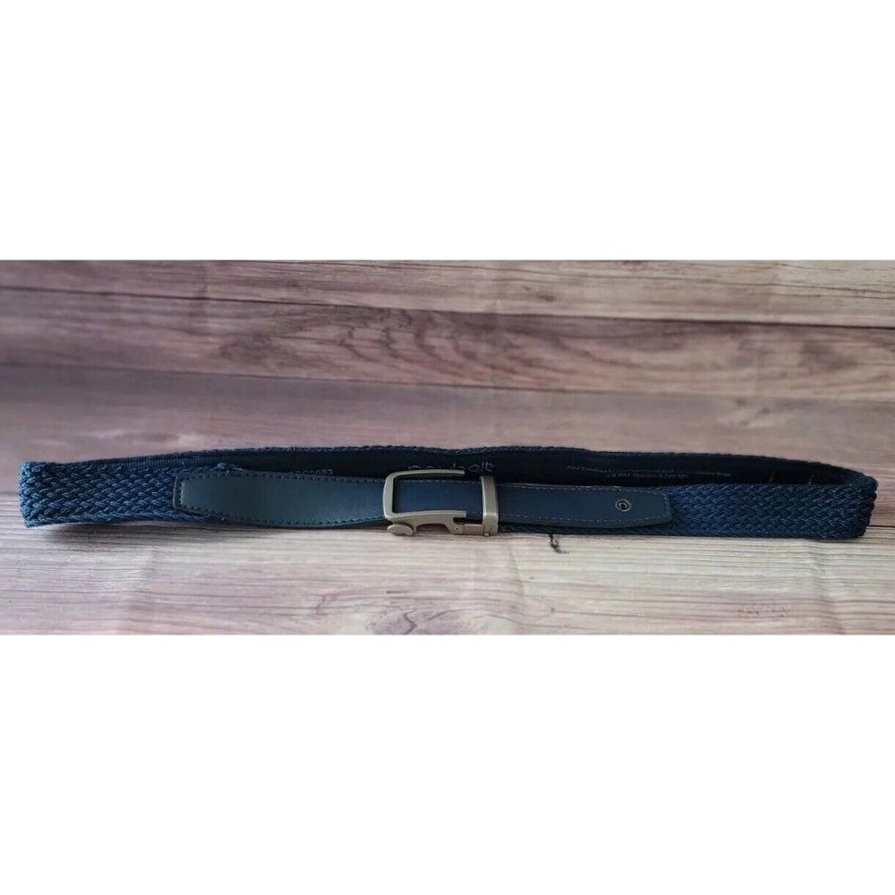 Next Mens Belt Size 36 Braided Woven Blue